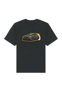 Black T-shirt with logo stick