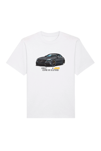 White t-shirt with moto logo
