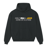 Black sweatshirt with text