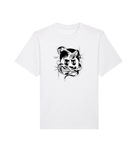 White T-shirt logo