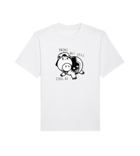 Talk broke white t-shirt
